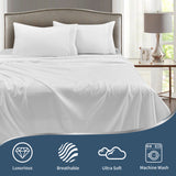 Embroidered Microfiber Bed Sheets Set