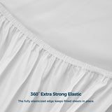 Embroidered Microfiber Bed Sheets Set