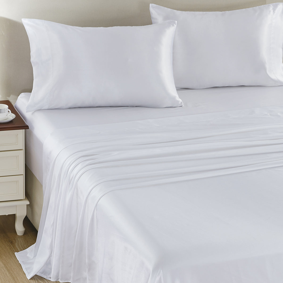 Satin Bed Sheet Set – CozyLux Home