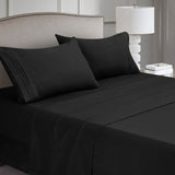 Embroidered Microfiber Bed Sheets Set