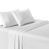 Embroidered Microfiber Bed Sheets Set