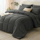 CozyLux Comforter Set - 7 Pieces Bed in a Bag, All Season Soft Bedding Set, Oeko-Tex Certified Bed Set with Down Alternative Comforter, Sheets, Pillowcases & Pillow Shams