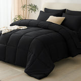 CozyLux Comforter Set - 7 Pieces Bed in a Bag, All Season Soft Bedding Set, Oeko-Tex Certified Bed Set with Down Alternative Comforter, Sheets, Pillowcases & Pillow Shams