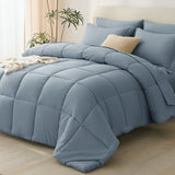 CozyLux Comforter Set - 7 Pieces Bed in a Bag, All Season Soft Bedding Set, Oeko-Tex Certified Bed Set with Down Alternative Comforter, Sheets, Pillowcases & Pillow Shams