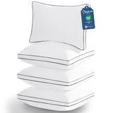 CozyLux Bed Pillows, Soft and Supportive 3D/7D Down Alternative Pillows for Sleeping, Luxury Hotel Quality Gusseted Bedding Pillows for Back, Stomach or Side Sleepers