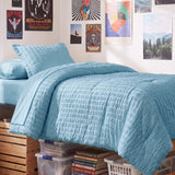 CozyLux Seersucker Bed in a Bag 5/7 Pieces All-Season Soft Comforter Sets