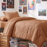 CozyLux Seersucker Bed in a Bag 5/7 Pieces All-Season Soft Comforter Sets