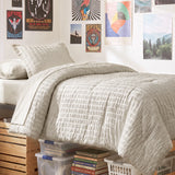 CozyLux Seersucker Bed in a Bag 5/7 Pieces All-Season Soft Comforter Sets