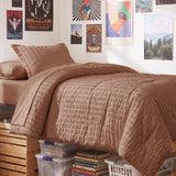 CozyLux Seersucker Bed in a Bag 5/7 Pieces All-Season Soft Comforter Sets