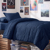 CozyLux Seersucker Bed in a Bag 5/7 Pieces All-Season Soft Comforter Sets