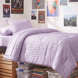 CozyLux Seersucker Bed in a Bag 5/7 Pieces All-Season Soft Comforter Sets