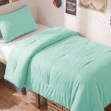 CozyLux Comforter Set 2/3 Pieces Solid Breathable Quilted Style Bedding Sets, Luxury Fluffy Soft Microfiber Down Alternative Comforter for All Seasons