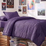 CozyLux Seersucker Bed in a Bag 5/7 Pieces All-Season Soft Comforter Sets