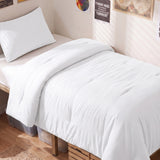 CozyLux Comforter Set 2/3 Pieces Solid Breathable Quilted Style Bedding Sets, Luxury Fluffy Soft Microfiber Down Alternative Comforter for All Seasons