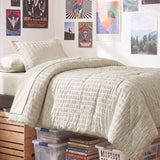 CozyLux Seersucker Bed in a Bag 5/7 Pieces All-Season Soft Comforter Sets