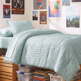 CozyLux Seersucker Bed in a Bag 5/7 Pieces All-Season Soft Comforter Sets