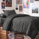 CozyLux Seersucker Bed in a Bag 5/7 Pieces All-Season Soft Comforter Sets