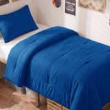 CozyLux Comforter Set 2/3 Pieces Solid Breathable Quilted Style Bedding Sets, Luxury Fluffy Soft Microfiber Down Alternative Comforter for All Seasons