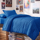 CozyLux Seersucker Bed in a Bag 5/7 Pieces All-Season Soft Comforter Sets