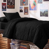 CozyLux Seersucker Bed in a Bag 5/7 Pieces All-Season Soft Comforter Sets