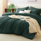 CozyLux Comforter Set Bed in a Bag Soft Bedding Comforter, All Season Microfiber Bed Sets with Down Alternative Comforter, Fitted Sheet, Flat Sheet, Pillow Shams and Pillowcases