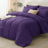 CozyLux Comforter Set - 7 Pieces Bed in a Bag, All Season Soft Bedding Set, Oeko-Tex Certified Bed Set with Down Alternative Comforter, Sheets, Pillowcases & Pillow Shams