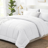 CozyLux Comforter Sets - 7 Pieces Bed in a Bag Set, Bedding Sets with All Season Quilted Comforter, Flat Sheet, Fitted Sheet, Pillowcases