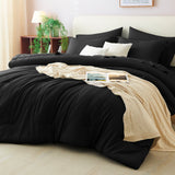 CozyLux Comforter Set Bed in a Bag Soft Bedding Comforter, All Season Microfiber Bed Sets with Down Alternative Comforter, Fitted Sheet, Flat Sheet, Pillow Shams and Pillowcases