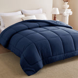 CozyLux Comforters Duvet Insert, All Season Quilted Bed Comforter, Box Stitched Down Alternative Duvet with 8 Corner Tabs, Gifts for Women Men