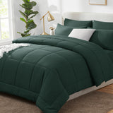 CozyLux Comforter Sets - 7 Pieces Bed in a Bag Set, Bedding Sets with All Season Quilted Comforter, Flat Sheet, Fitted Sheet, Pillowcases