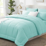 CozyLux Comforter Sets - 7 Pieces Bed in a Bag Set, Bedding Sets with All Season Quilted Comforter, Flat Sheet, Fitted Sheet, Pillowcases