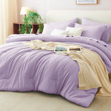 CozyLux Comforter Set Bed in a Bag Soft Bedding Comforter, All Season Microfiber Bed Sets with Down Alternative Comforter, Fitted Sheet, Flat Sheet, Pillow Shams and Pillowcases