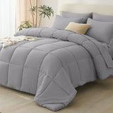 CozyLux Comforter Set - 7 Pieces Bed in a Bag, All Season Soft Bedding Set, Oeko-Tex Certified Bed Set with Down Alternative Comforter, Sheets, Pillowcases & Pillow Shams
