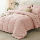 CozyLux Comforter Set - 7 Pieces Bed in a Bag, All Season Soft Bedding Set, Oeko-Tex Certified Bed Set with Down Alternative Comforter, Sheets, Pillowcases & Pillow Shams