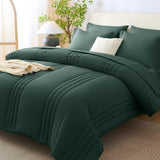 CozyLux Comforter Sets - 7 Piece Bed in a Bag Comforter Set with Sheets Luxury Bed Set All Seasons, Soft Bedding Set with Down Alternative Comforter, Sheets, Pillowcases & Shams