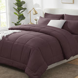 CozyLux Comforter Sets - 7 Pieces Bed in a Bag Set, Bedding Sets with All Season Quilted Comforter, Flat Sheet, Fitted Sheet, Pillowcases