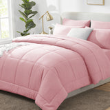 CozyLux Comforter Sets - 7 Pieces Bed in a Bag Set, Bedding Sets with All Season Quilted Comforter, Flat Sheet, Fitted Sheet, Pillowcases