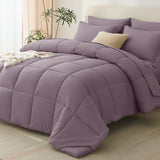 CozyLux Comforter Set - 7 Pieces Bed in a Bag, All Season Soft Bedding Set, Oeko-Tex Certified Bed Set with Down Alternative Comforter, Sheets, Pillowcases & Pillow Shams