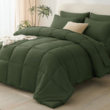 CozyLux Comforter Set - 7 Pieces Bed in a Bag, All Season Soft Bedding Set, Oeko-Tex Certified Bed Set with Down Alternative Comforter, Sheets, Pillowcases & Pillow Shams
