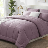 CozyLux Comforter Sets - 7 Pieces Bed in a Bag Set, Bedding Sets with All Season Quilted Comforter, Flat Sheet, Fitted Sheet, Pillowcases