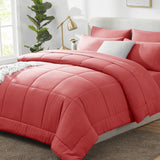 CozyLux Comforter Sets - 7 Pieces Bed in a Bag Set, Bedding Sets with All Season Quilted Comforter, Flat Sheet, Fitted Sheet, Pillowcases