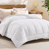 CozyLux Comforters Duvet Insert, All Season Quilted Bed Comforter, Box Stitched Down Alternative Duvet with 8 Corner Tabs, Gifts for Women Men