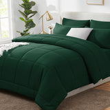 CozyLux Comforter Sets - 7 Pieces Bed in a Bag Set, Bedding Sets with All Season Quilted Comforter, Flat Sheet, Fitted Sheet, Pillowcases