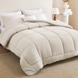 CozyLux Comforters Duvet Insert, All Season Quilted Bed Comforter, Box Stitched Down Alternative Duvet with 8 Corner Tabs, Gifts for Women Men