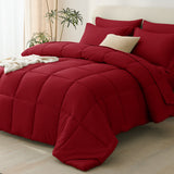 CozyLux Comforter Set - 7 Pieces Bed in a Bag, All Season Soft Bedding Set, Oeko-Tex Certified Bed Set with Down Alternative Comforter, Sheets, Pillowcases & Pillow Shams
