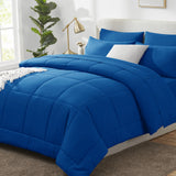 CozyLux Comforter Sets - 7 Pieces Bed in a Bag Set, Bedding Sets with All Season Quilted Comforter, Flat Sheet, Fitted Sheet, Pillowcases