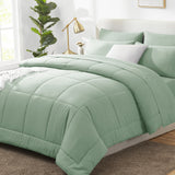 CozyLux Comforter Sets - 7 Pieces Bed in a Bag Set, Bedding Sets with All Season Quilted Comforter, Flat Sheet, Fitted Sheet, Pillowcases