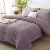 CozyLux Comforter Sets - 7 Piece Bed in a Bag Comforter Set with Sheets Luxury Bed Set All Seasons, Soft Bedding Set with Down Alternative Comforter, Sheets, Pillowcases & Shams