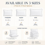 CozyLux Bed Pillows, Soft and Supportive 3D/7D Down Alternative Pillows for Sleeping, Luxury Hotel Quality Gusseted Bedding Pillows for Back, Stomach or Side Sleepers