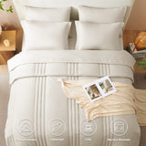 CozyLux Comforter Sets - 7 Piece Bed in a Bag Comforter Set with Sheets Luxury Bed Set All Seasons, Soft Bedding Set with Down Alternative Comforter, Sheets, Pillowcases & Shams